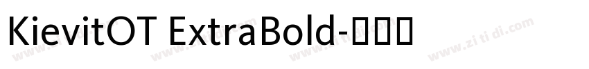 KievitOT ExtraBold字体转换 KievitOT ExtraBold字体转换